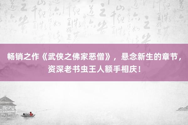 畅销之作《武侠之佛家恶僧》，悬念新生的章节，资深老书虫王人额手相庆！